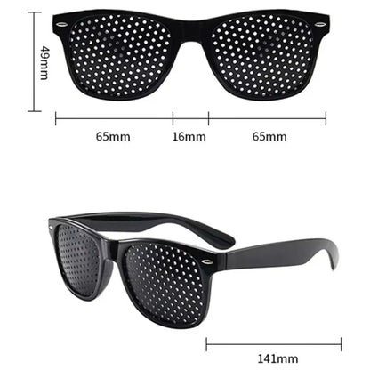 Pinhole Glasses for Vision Correction and Eye Relaxation