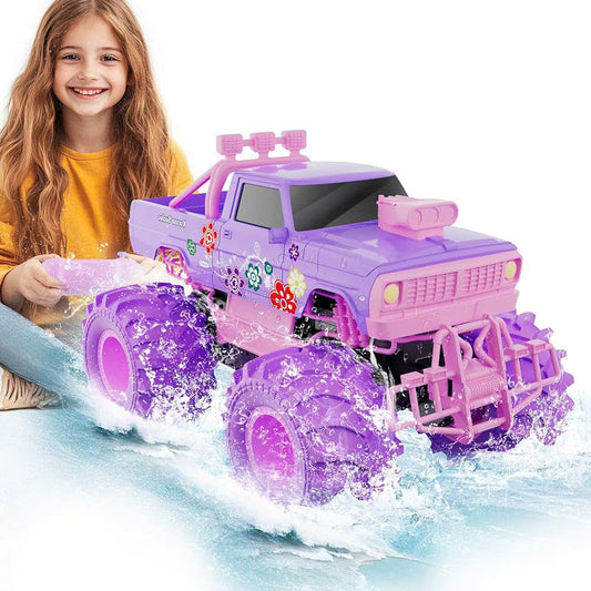 Pink RC Off-Road Car with 2.4GHz Remote Control and Built-in Battery – Safe for Ages 6+