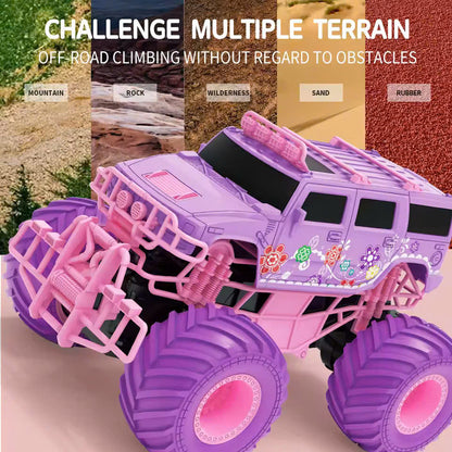 Pink RC Off-Road Car with 2.4GHz Remote Control and Built-in Battery – Safe for Ages 6+