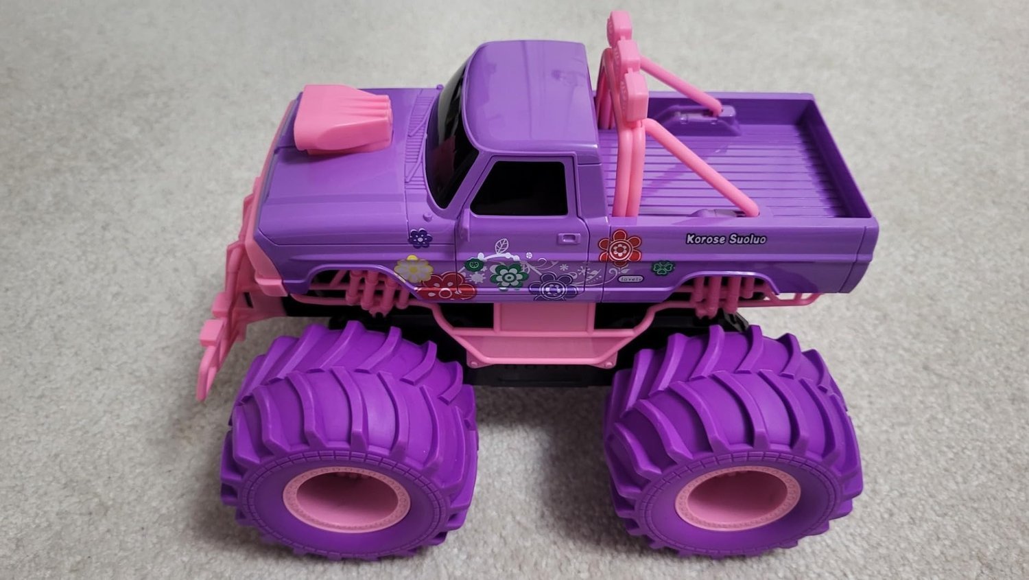 Pink RC Off-Road Car with 2.4GHz Remote Control and Built-in Battery – Safe for Ages 6+