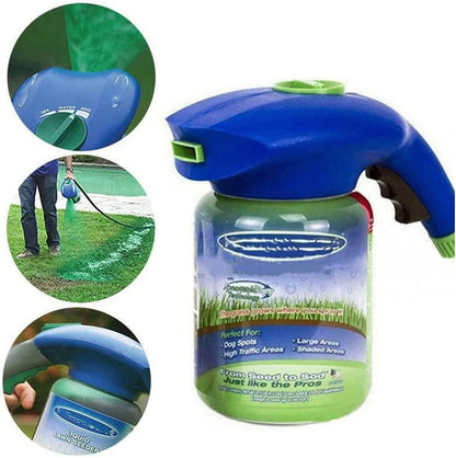 Plastic Seed Sprayer and Watering Can for Gardens and Lawns