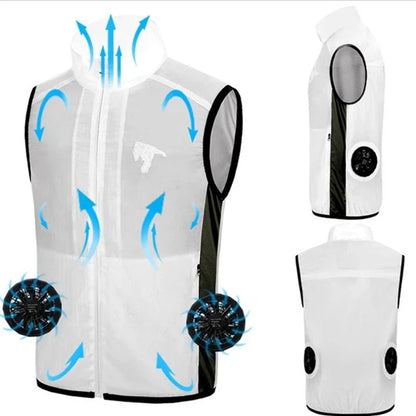 Portable Air Cooling Vest with Fans for Outdoor Work