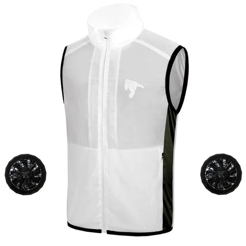 Portable Air Cooling Vest with Fans for Outdoor Work