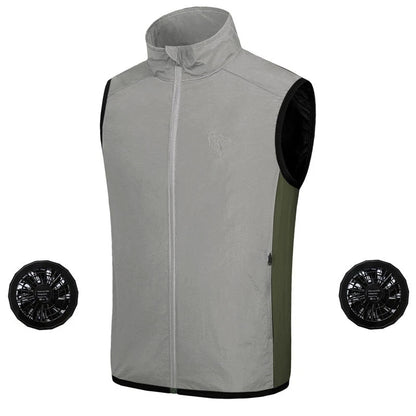 Portable Air Cooling Vest with Fans for Outdoor Work