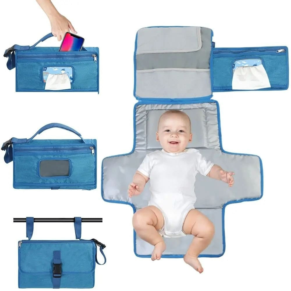 Portable Diaper Changing Pad Foldable Waterproof Baby Diaper Storage Bag