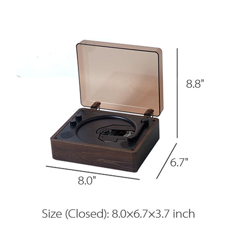 Portable Retro CD Player with Bluetooth and Built-In Speakers