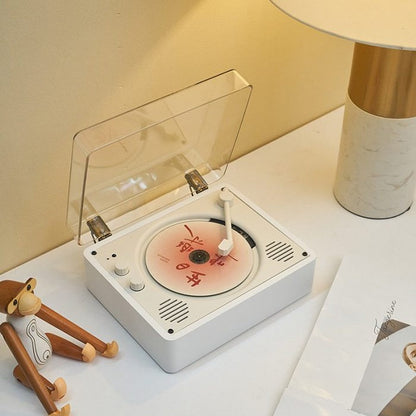 Portable Retro CD Player with Bluetooth and Built-In Speakers