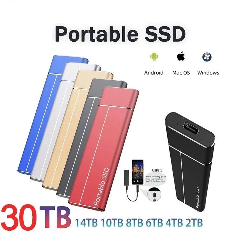 Portable SSD High-Speed External Hard Drive