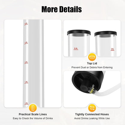 Portable Backpack Dispenser – 6L Dual Shot Beverage Companion for Beer, Cocktails & More