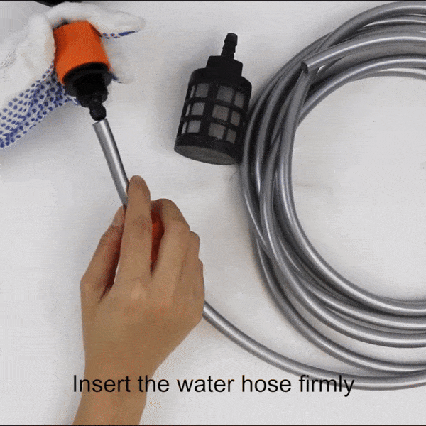 Portable Car Wash Spray Gun with 21V Rechargeable Lithium Battery, Draws Water from Bucket, Bottle or Lake