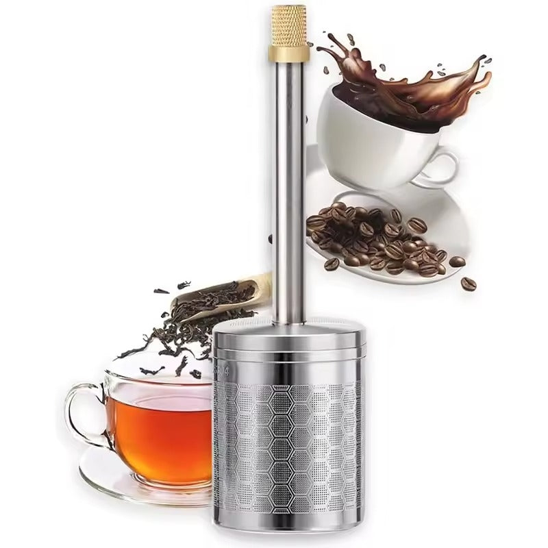 Portable Coffee and Tea Press Maker - Coffee Maker Tea Infuser Portable Coffee Brewer
