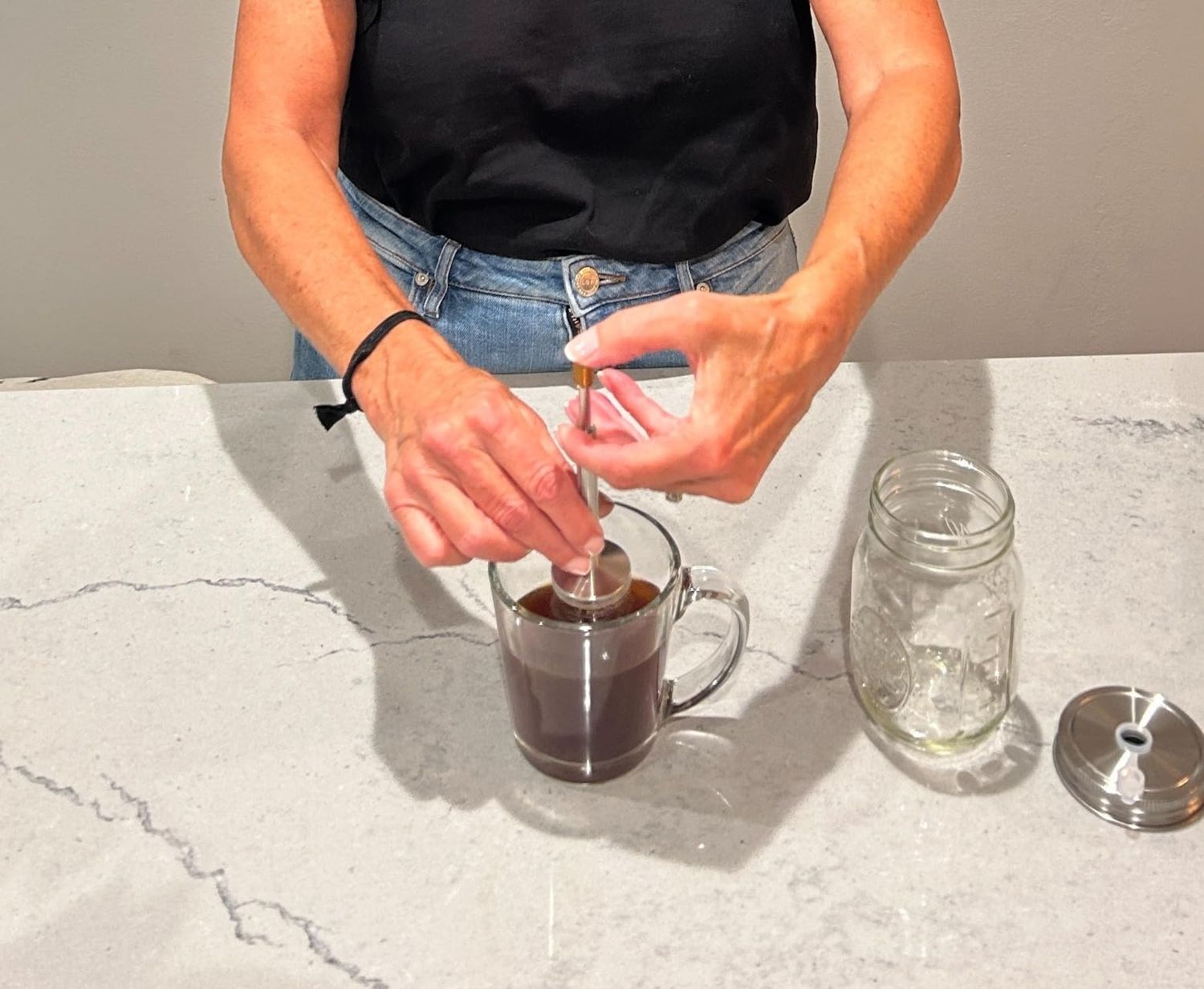 Portable Coffee and Tea Press Maker - Coffee Maker Tea Infuser Portable Coffee Brewer