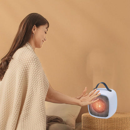 Portable Indoor Space Heater with 2-Second Fast Heating, Compact and Portable Design