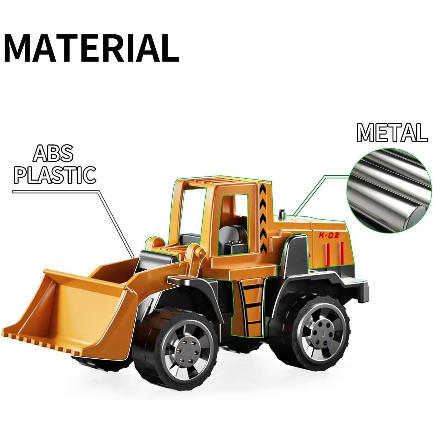 Portable Kids Construction Vehicle Playset – Mini Trucks, Excavators, and Storage Case for Easy Transport