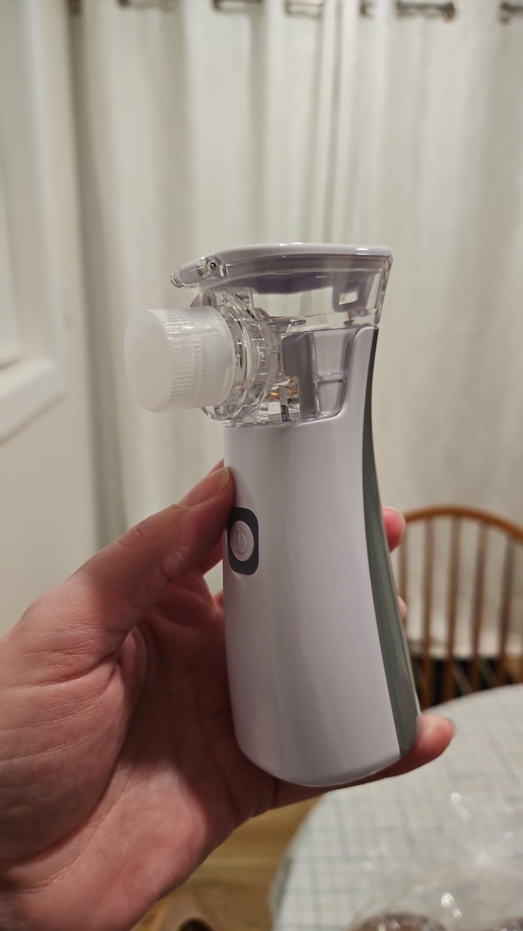 Portable Mesh Nebulizer - Handheld Breathing Relief With Fine Mist, USB AA Powered, Auto Shut-Off, Quiet Operation