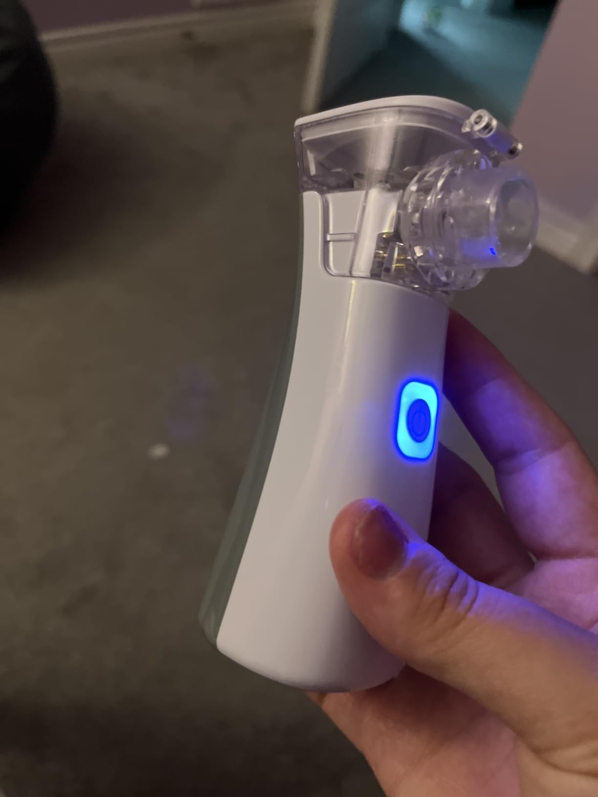Portable Mesh Nebulizer - Handheld Breathing Relief With Fine Mist, USB AA Powered, Auto Shut-Off, Quiet Operation
