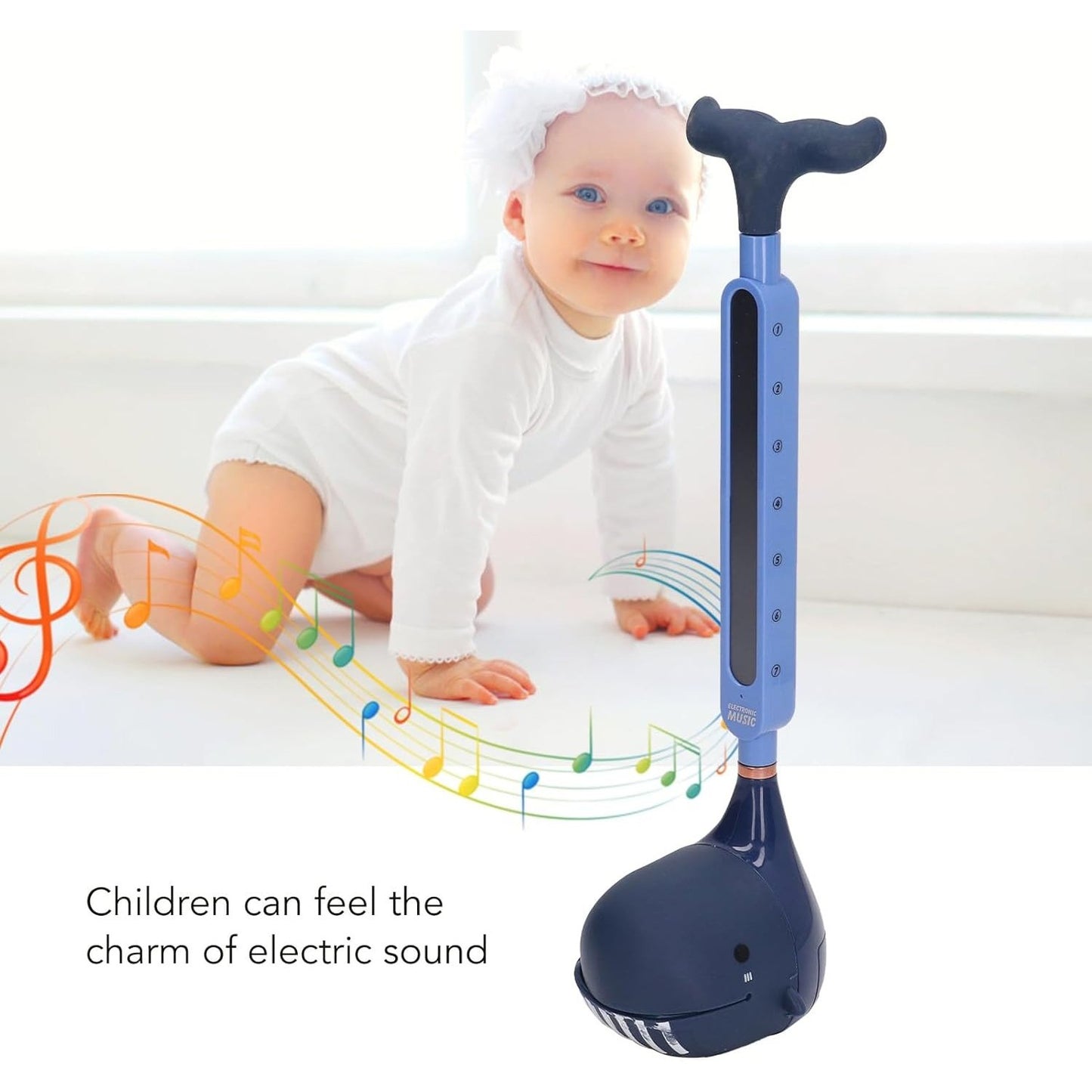 Portable Synthesizer Electronic Erhu Guitar With Adjustable Pitch & Volume, Tone Effects, Demo Tunes, One-Button Control for Ages 6+
