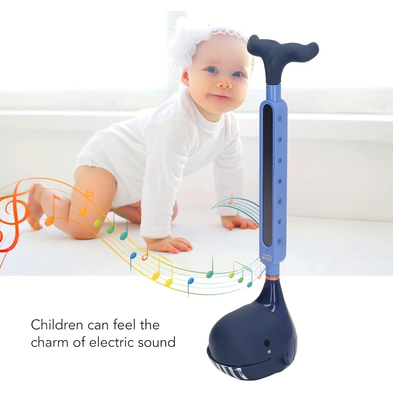 Portable Synthesizer Electronic Erhu Guitar With Adjustable Pitch & Volume, Tone Effects, Demo Tunes, One-Button Control for Ages 6+