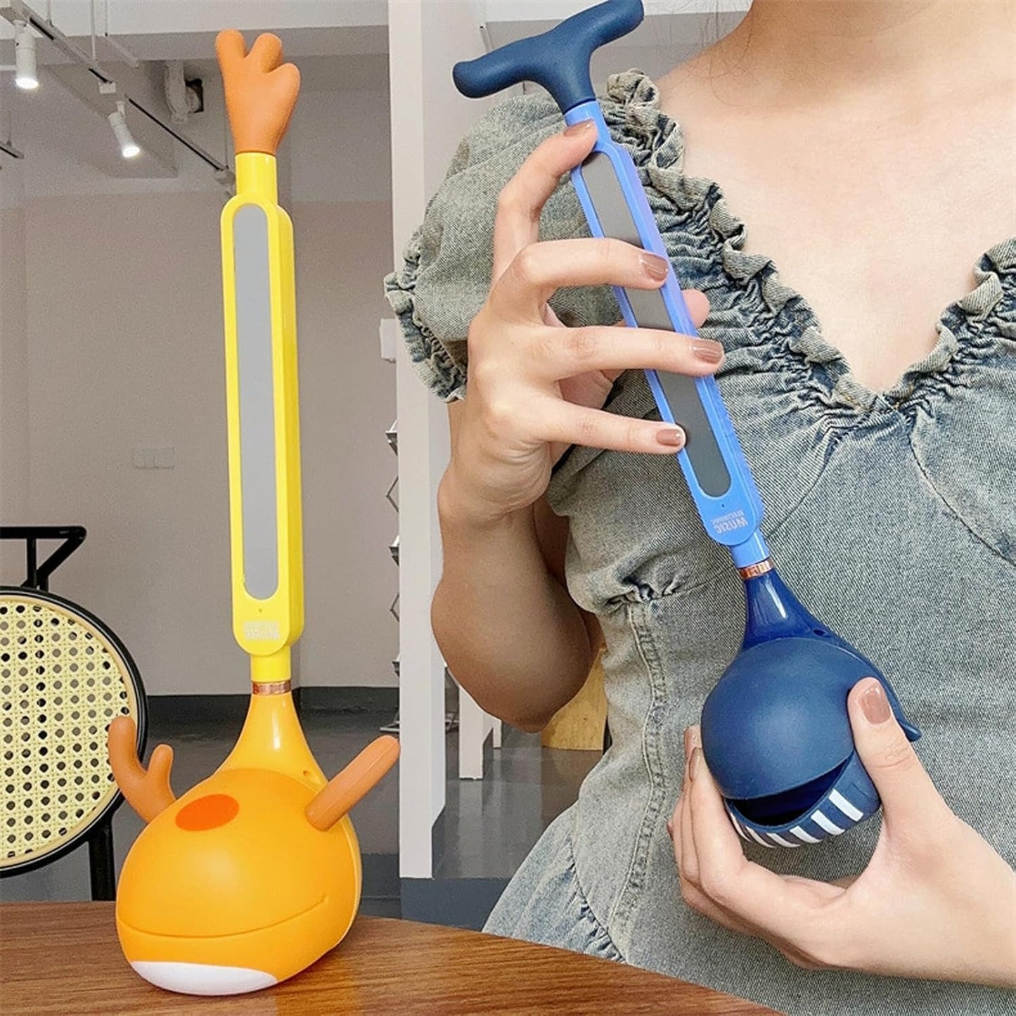 Portable Synthesizer Electronic Erhu Guitar With Adjustable Pitch & Volume, Tone Effects, Demo Tunes, One-Button Control for Ages 6+