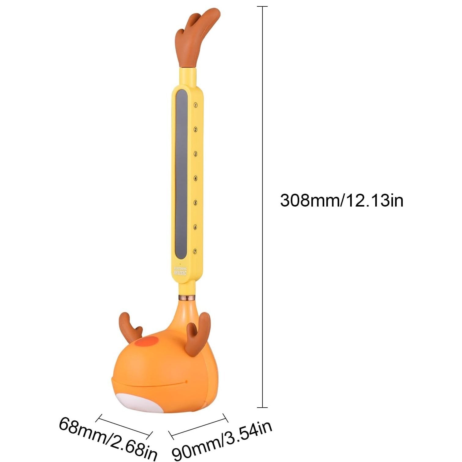 Portable Synthesizer Electronic Erhu Guitar With Adjustable Pitch & Volume, Tone Effects, Demo Tunes, One-Button Control for Ages 6+