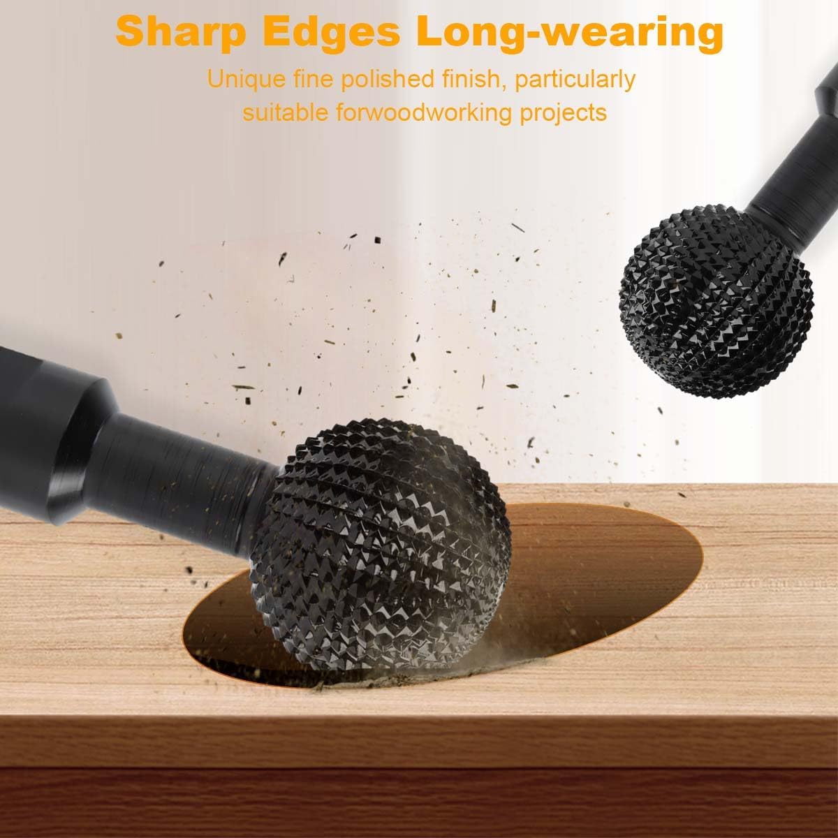 Precision Wood Groove Carving Tool with Spherical Spindle for Ball Angle Grinders