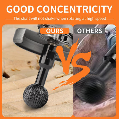 Precision Wood Groove Carving Tool with Spherical Spindle for Ball Angle Grinders