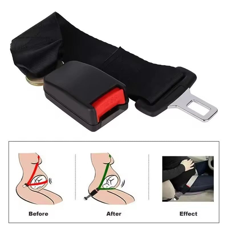 Pregnancy Safety Belt Strap, Seat Belt Extender - Prevent Compression of Abdomen