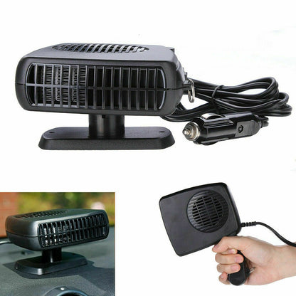Premium Portable Car Heater Windshield Defroster Plug In 200W 12/24 Volt Space Heater For Cars