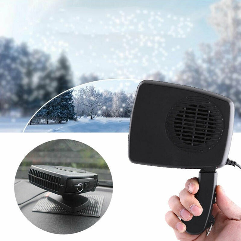 Premium Portable Car Heater Windshield Defroster Plug In 200W 12/24 Volt Space Heater For Cars