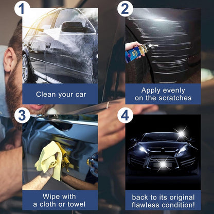 Premium Car Scratch Remover Kit – Effectively Removes Light Scratches, Cleans Stubborn Stains, and Restores Glossy Finish