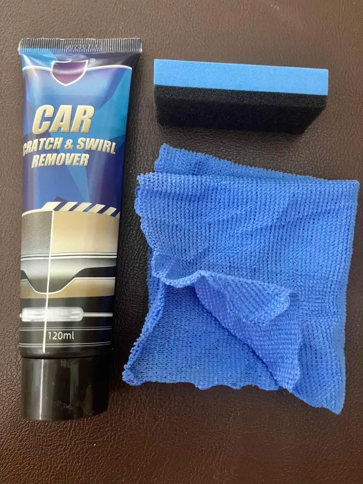 Premium Car Scratch Remover Kit – Effectively Removes Light Scratches, Cleans Stubborn Stains, and Restores Glossy Finish
