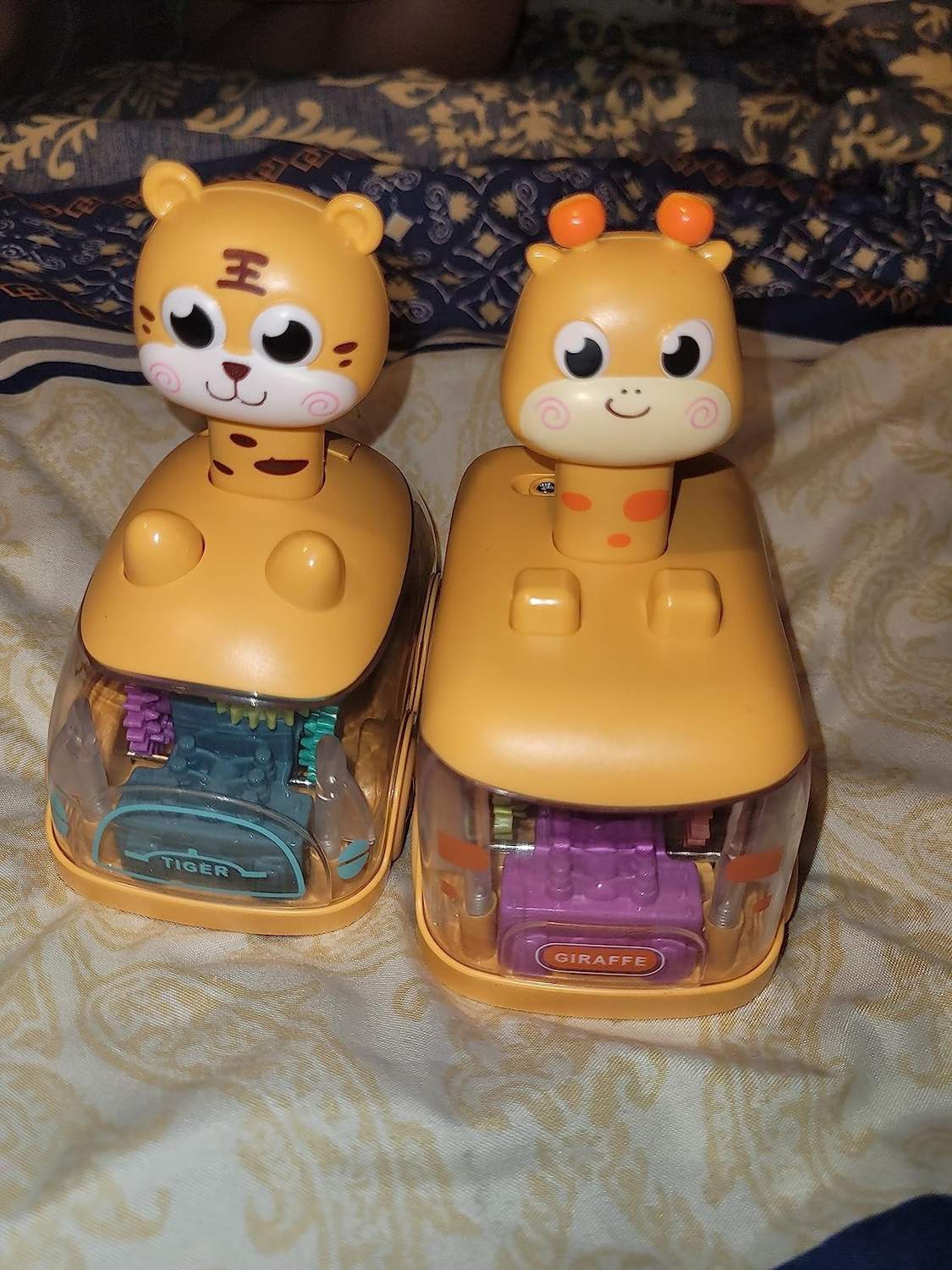 Press Gear Animal Car with Inertial Motion, Light-Up Fun, Educational Play, Safe for Ages 1+