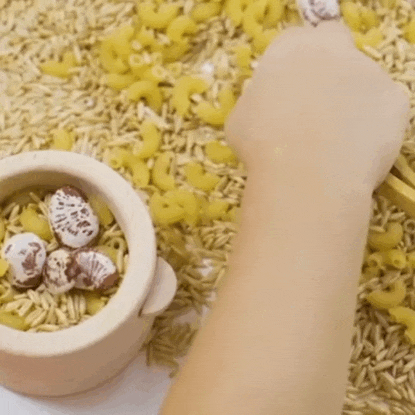 Pretend Play Kitchen Made of Natural Wood, Realistic Simulation, Develops Sensory Skills, Safe for Ages 3+