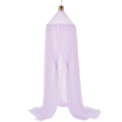 Princess Bed Curtain with Crown Top