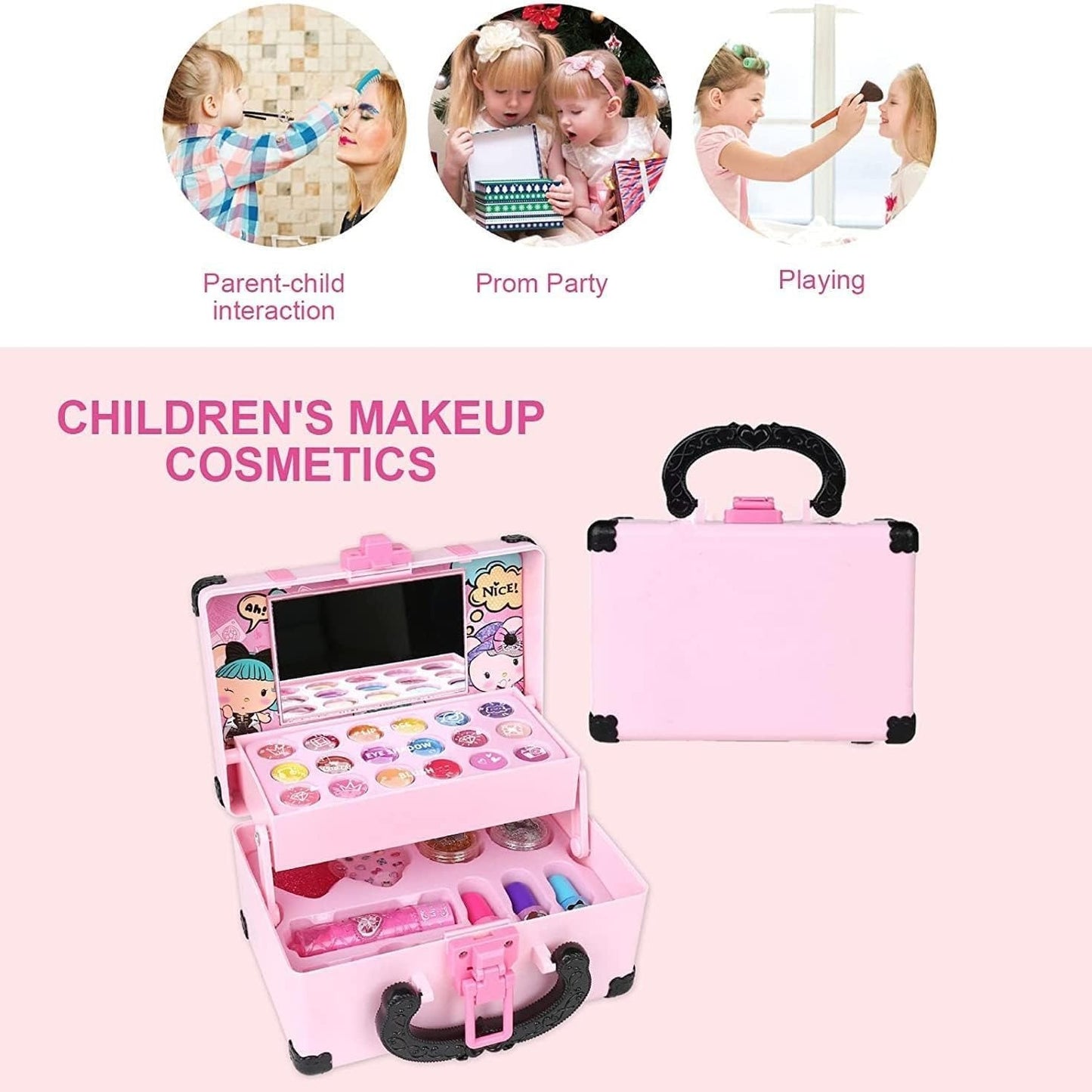 Princess Makeup Set – Glamorous and Fun for Kids, Washable & Non-Toxic, Realistic Pretend Play, Safe for Ages 3+