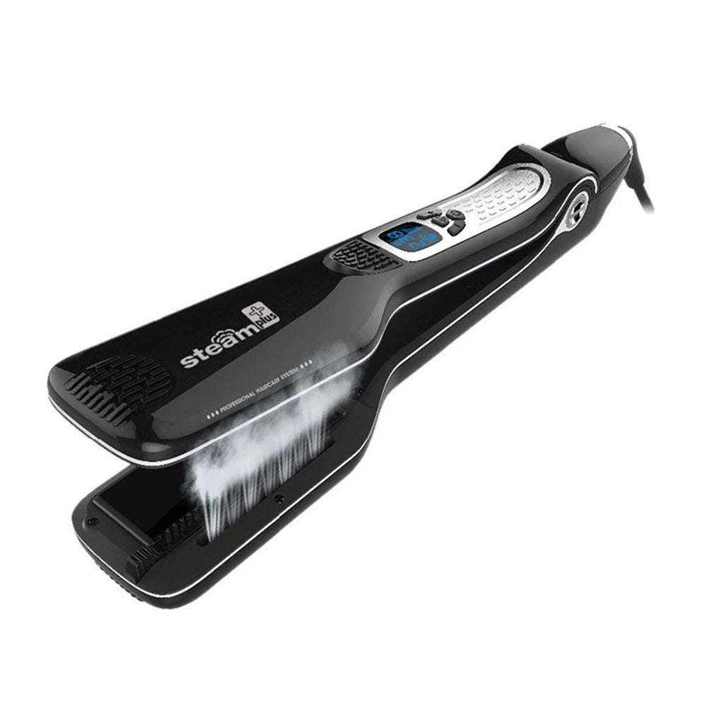 Professional Ceramic Hair Straightener with Steam and Comb