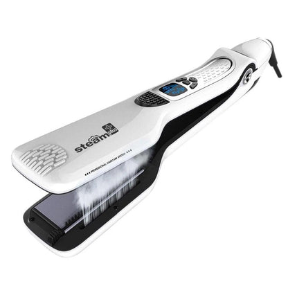 Professional Ceramic Hair Straightener with Steam and Comb