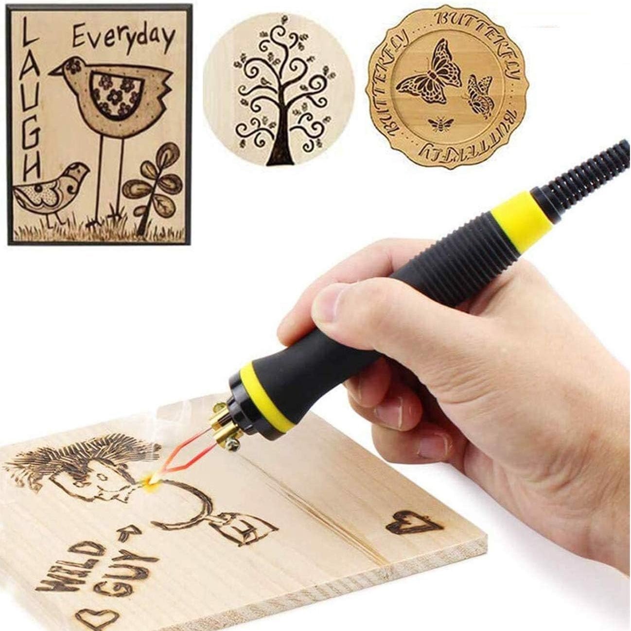 Professional Wood Burning Craft Kit With 100W, 300–700C Adjustable, Soldering Support, Pen-Style Design