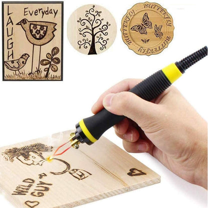 Professional Wood Burning Craft Kit With 100W, 300–700C Adjustable, Soldering Support, Pen-Style Design