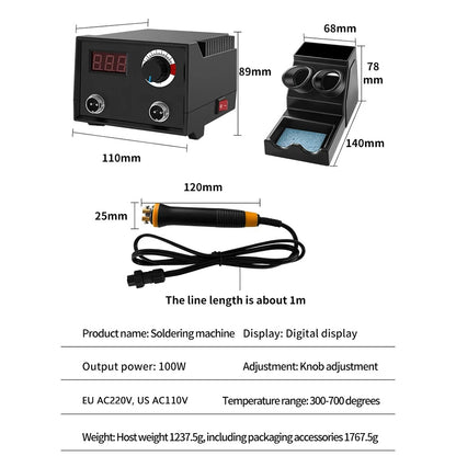 Professional Wood Burning Craft Kit With 100W, 300–700C Adjustable, Soldering Support, Pen-Style Design
