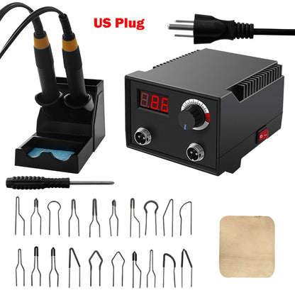 Professional Wood Burning Craft Kit With 100W, 300–700C Adjustable, Soldering Support, Pen-Style Design