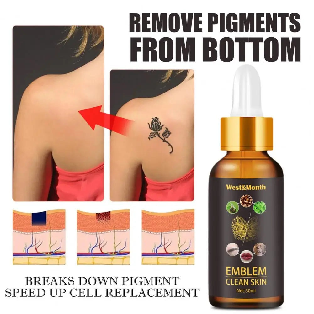 Quick Tattoo Removal Liquid Safe, Painless, and Natural Skin Cleaning