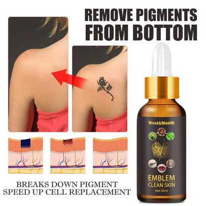 Quick Tattoo Removal Liquid Safe, Painless, and Natural Skin Cleaning