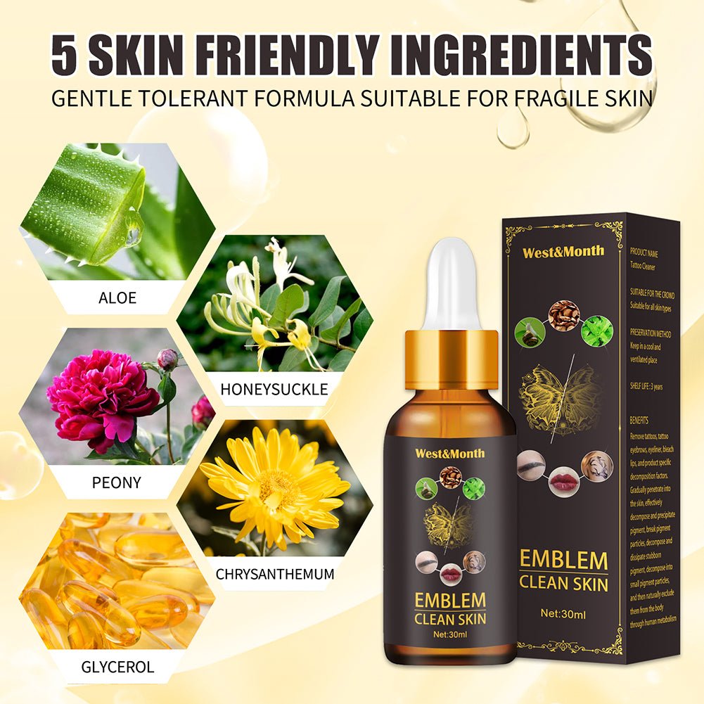 Quick Tattoo Removal Liquid Safe, Painless, and Natural Skin Cleaning