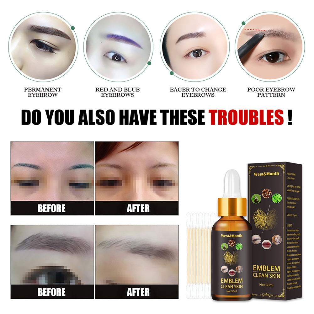 Quick Tattoo Removal Liquid Safe, Painless, and Natural Skin Cleaning