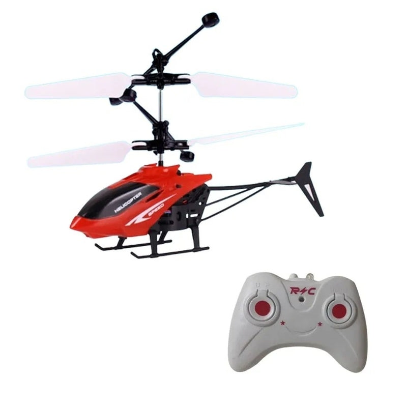 RC Helicopter Drone Remote Control Aircraft Toy with Smart Sensors and LED Lights, Safe for Ages 5+