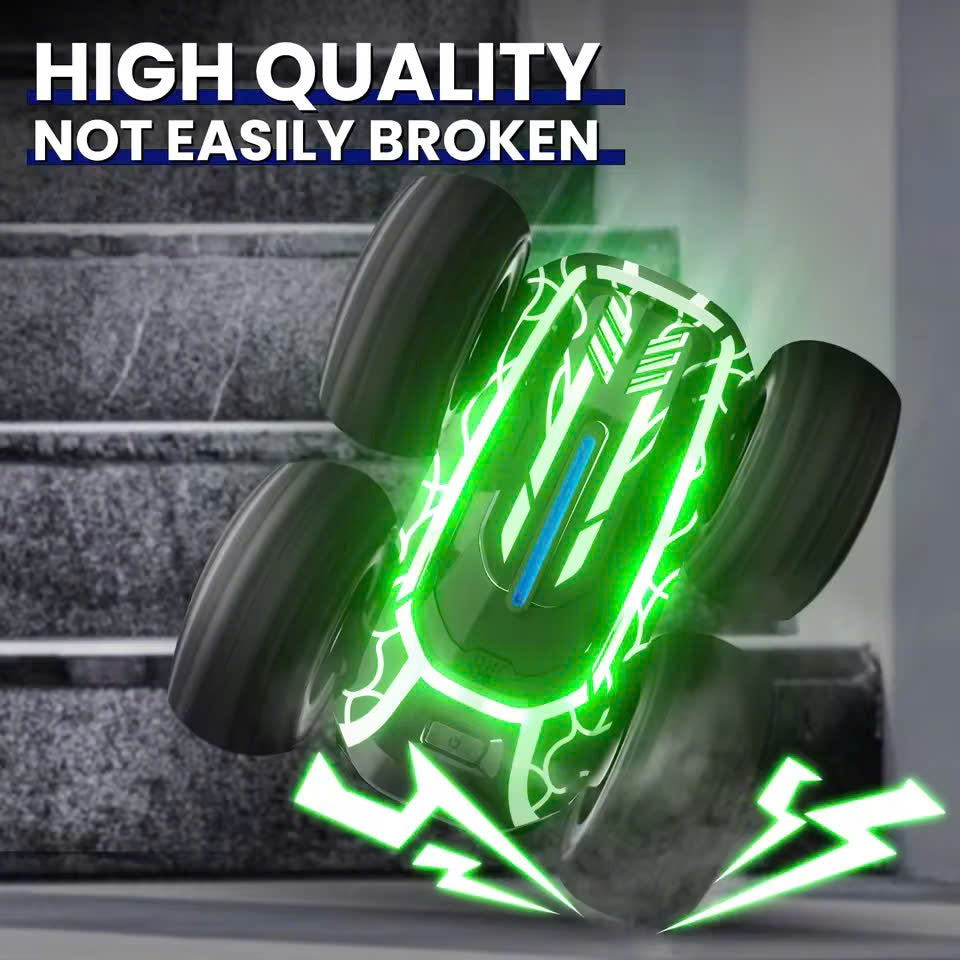 RC Stunt Car with 2.4G Remote Control and LED Lights – Safe for Ages 4+