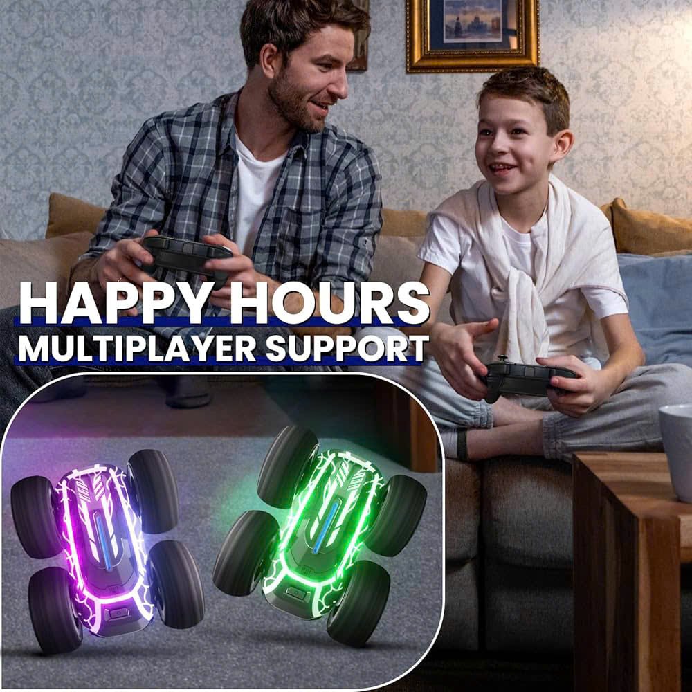 RC Stunt Car with 2.4G Remote Control and LED Lights – Safe for Ages 4+