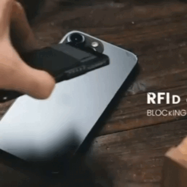 RFID Metal Smart Wallet Card Holder with Blocking Protection Anti-Theft Design Slim and Thin Style