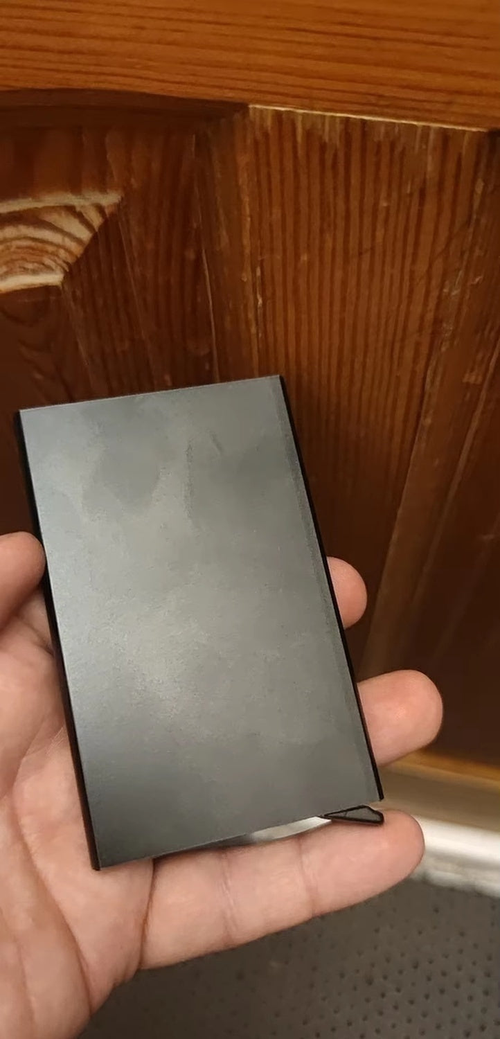 RFID Metal Smart Wallet Card Holder with Blocking Protection Anti-Theft Design Slim and Thin Style